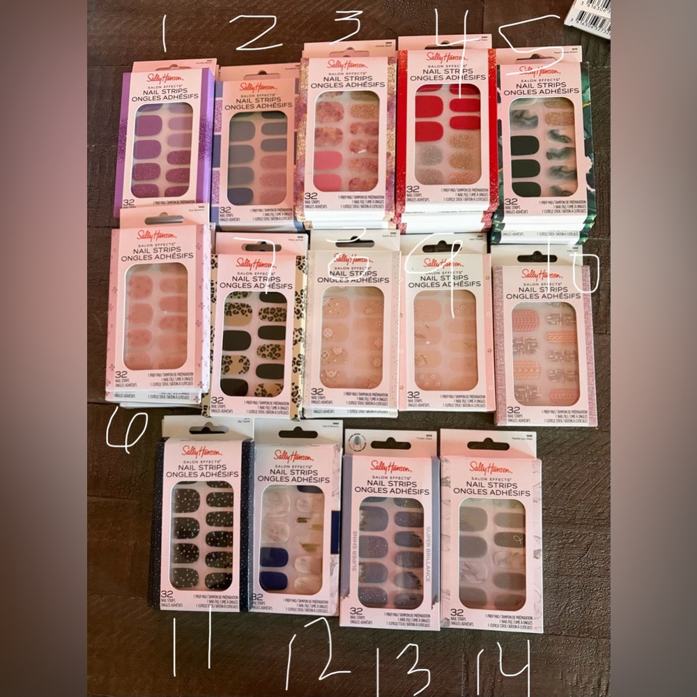4 pack Sally Hansen Nail Strips - NWT - Picture 2 of 16